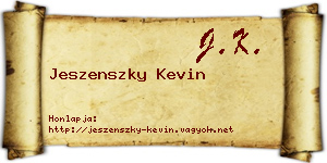 Jeszenszky Kevin névjegykártya