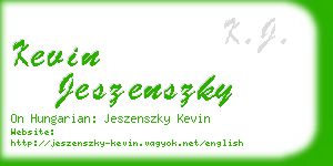 kevin jeszenszky business card